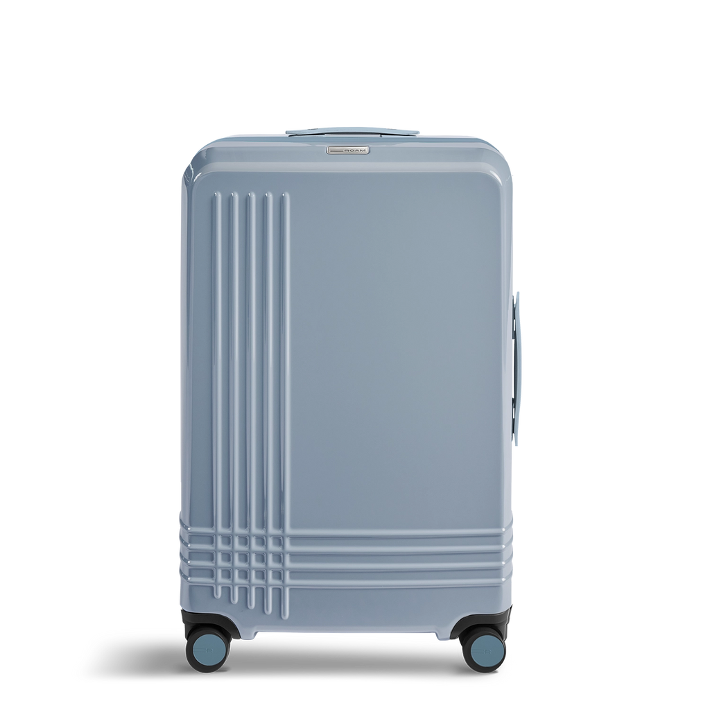 Aspen colored ROAM expandable check in bag for first class travel