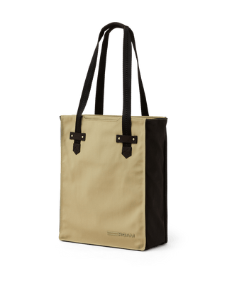 green and black market tote