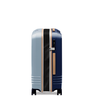 ROAM Check-In Expandable in Slate / Navy, side view (handle side) – Grade B clearance