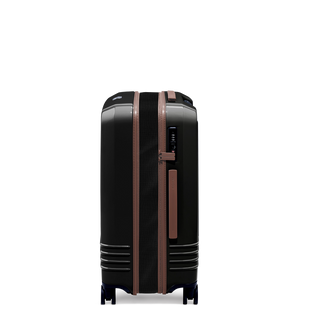 ROAM Check-In Expandable in Black Gloss / Black Gloss, side view (handle side) – Grade B clearance