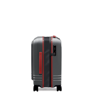 ROAM Carry-On Front Pocket Expandable in Steel / Steel, side view (handle side) – Grade B clearance