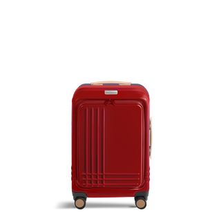 ROAM Carry-On Front Pocket Expandable in Red / Navy, front view – Grade B clearance