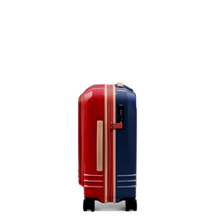 ROAM Carry-On Front Pocket Expandable in Red / Navy, side view – Grade B clearance