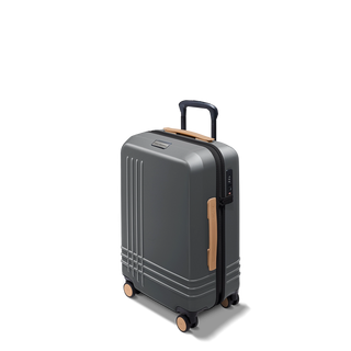 ROAM Carry-On Expandable in Steel / Steel, three-quarter view – Grade B clearance