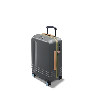 ROAM Carry-On Expandable in Steel / Steel, three-quarter view – Grade B clearance
