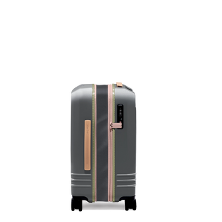 ROAM Carry-On Expandable in Steel / Steel, side view (handle side) – Grade B clearance