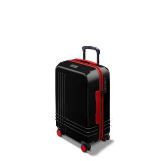 ROAM Carry-On Expandable in Black Gloss / Black Gloss, three-quarter view – Grade B clearance