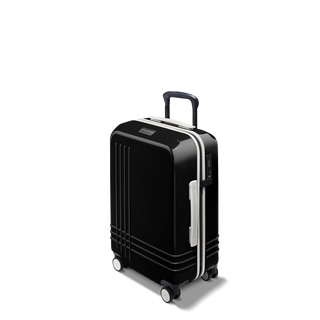 ROAM Carry-On Expandable in Black Gloss / Black Gloss, three-quarter view – Grade B clearance