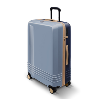 ROAM Large Check-In Expandable in Slate / Navy, three-quarter view – Grade B clearance