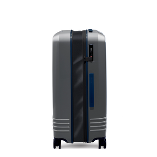 ROAM Large Check-In Expandable in Steel / Steel, side view (handle side) – Grade B clearance