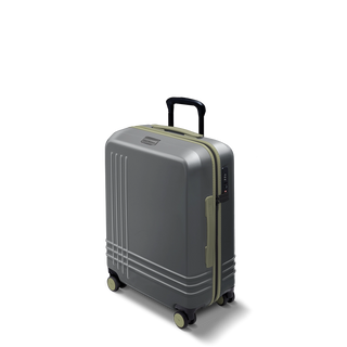 ROAM Large Carry-On in Steel / Steel, three-quarter view – Grade B clearance