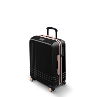 ROAM Large Carry-On Expandable in Black Gloss / Black Gloss, three-quarter view – Grade B clearance