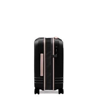 ROAM Large Carry-On Expandable in Black Gloss / Black Gloss, side view (handle side) – Grade B clearance