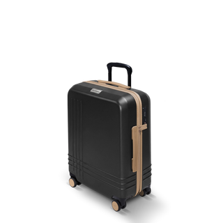ROAM Large Carry-On Expandable in Black Matte / Black Matte, three-quarter view – Grade B clearance