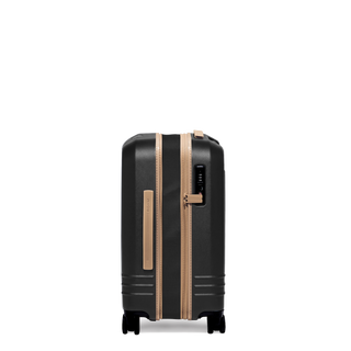 ROAM Large Carry-On Expandable in Black Matte / Black Matte, side view (handle side) – Grade B clearance