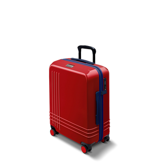 ROAM Large Carry-On Expandable in Red / Red, three-quarter view – Grade B clearance