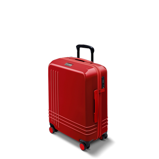 ROAM Large Carry-On Expandable in Red / Red, three-quarter view – Grade B clearance